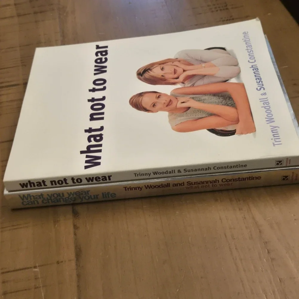 Trinny & Susannah Fashion Book Set OS White Excellent What Not To Wear Bundle